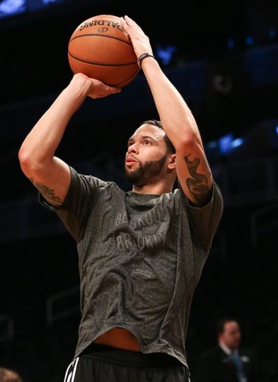BROOKLYN, NY-APR 22: Brooklyn Nets point guard Deron Williams wa