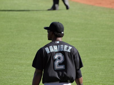 Close-up Of Marlins Hanley Ramírez Backside With Name On Jersey