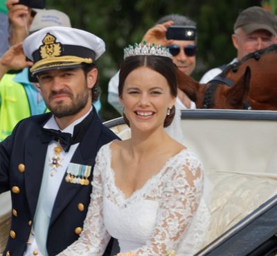 Front View Of Swedish Prince Carl-Philip Bernadotte And His Wife Princess Sofia