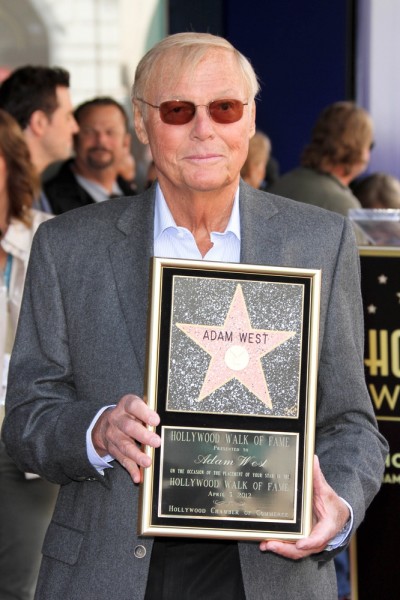 Adam West Honored with a Star on the Hollywood Walk of Fame on April 5, 2012