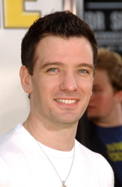 JC Chasez at the World Premiere of "The Simpsons Movie". Mann Vi