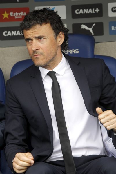 BARCELONA - APRIL, 25: Luis Enrique Martinez manager of FC Barce