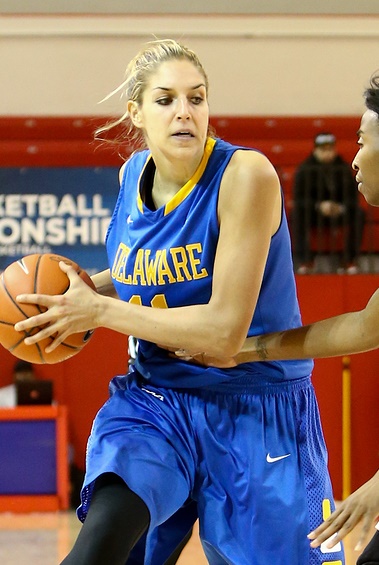 NEW YORK-JAN 2: Delaware Blue Hens guard Elena Delle Donne (11)