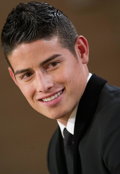 2014 Soccer - James Rodriguez Presented as Real Madrid's New Player at Santiago Bernabeu Stadium in Madrid - July 23, 2014