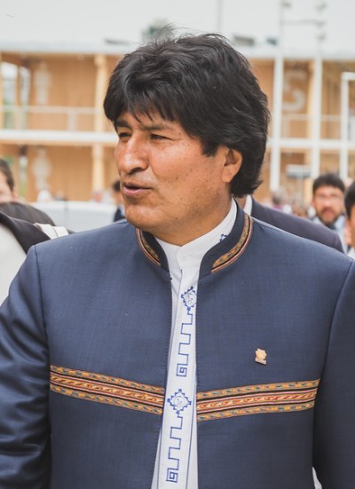 The President Of Bolivia Evo Morales At Expo 2015 In Milan, Ital