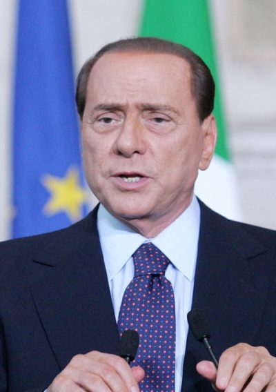 Italian Prime Minister Silvio Berlusconi Meets Malta Republic Prime Minister Lawrence Gonzi at Villa Madama in Rome on July 8, 2010